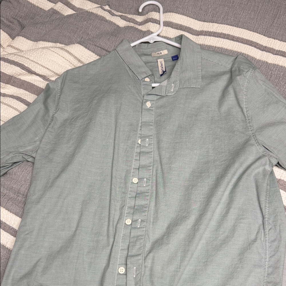 Classic Sage Green Button-Down Shirt
